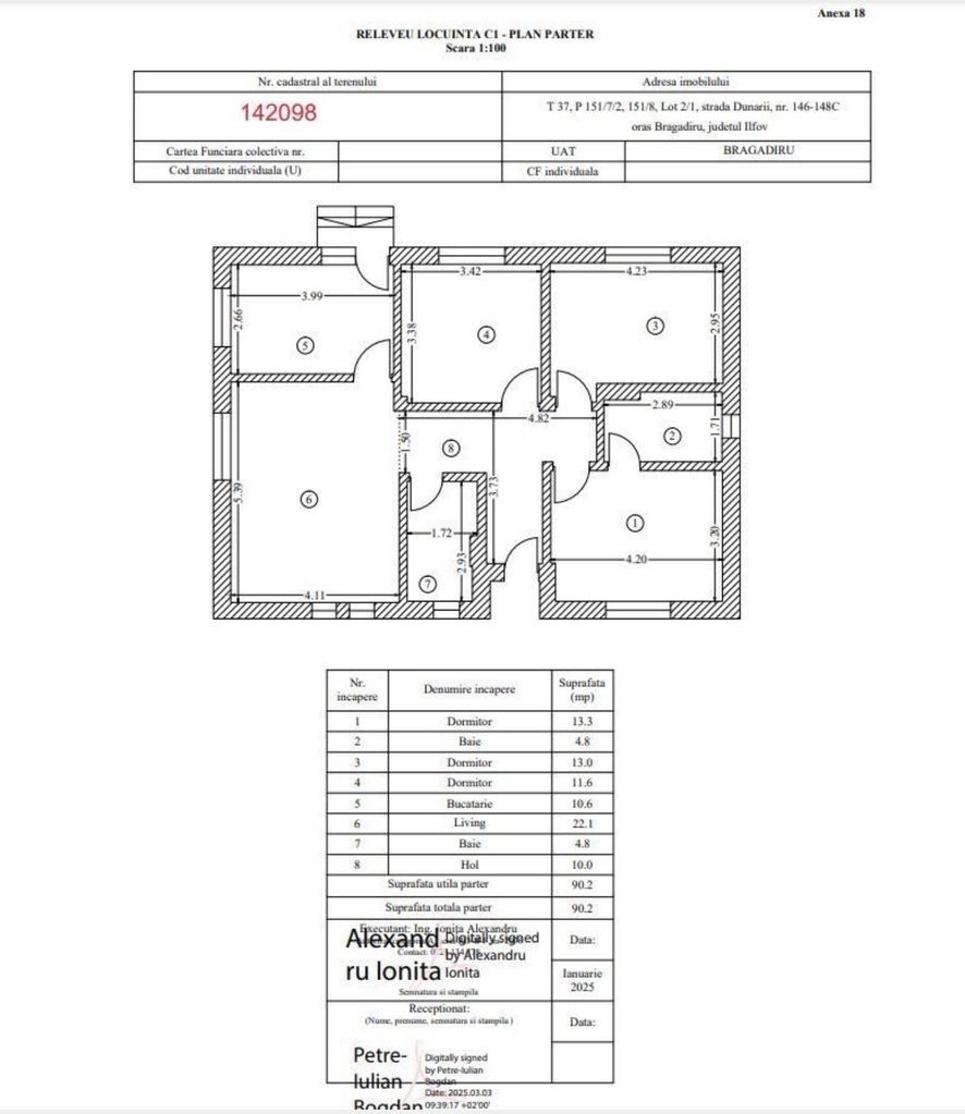 Apartament 3 camere+loc de parcare, str Rezervelor nr 5,Padurea Rosu - Poză 11