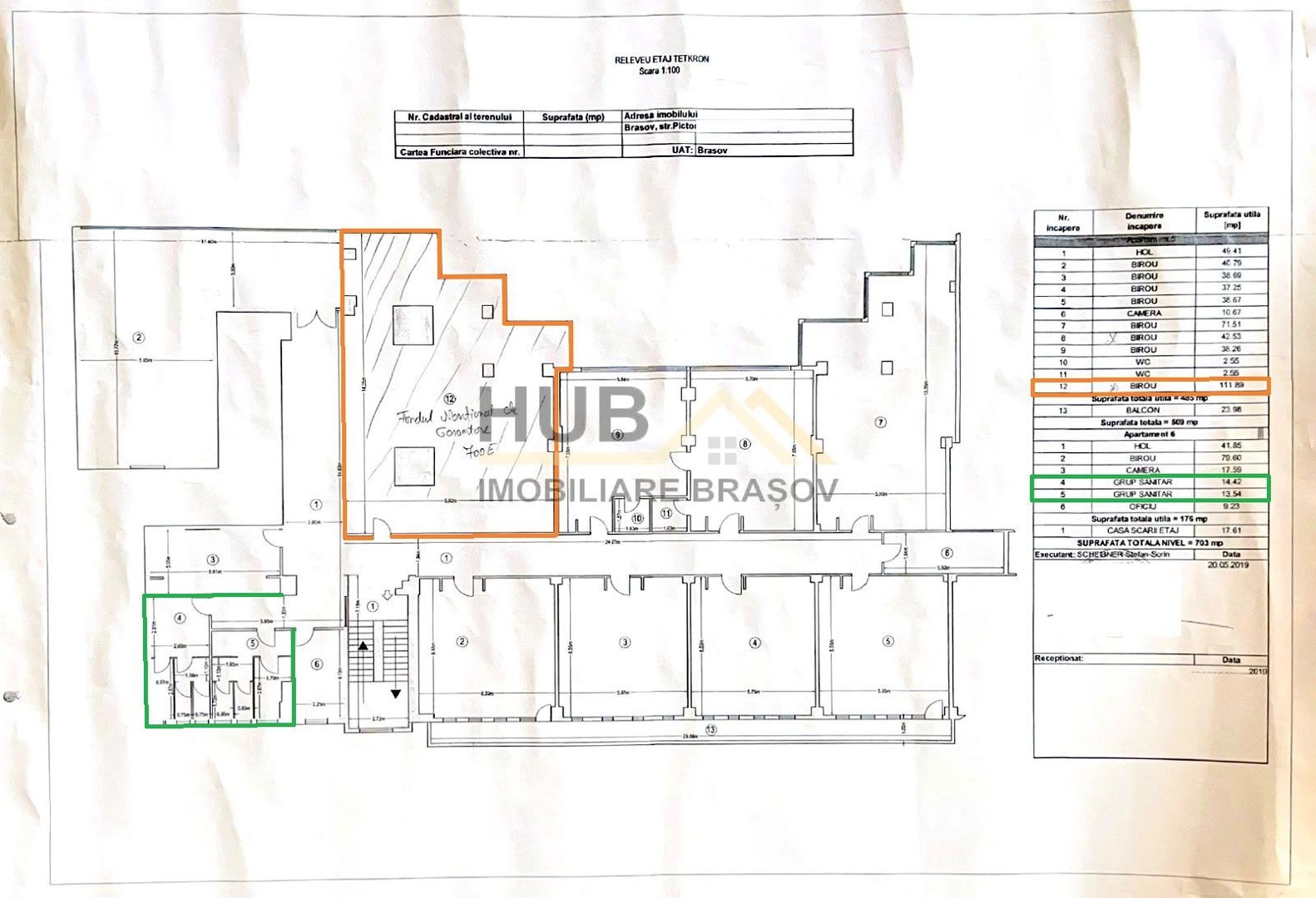 Spațiu de birou de închiriat – 112 mp utili, utilități incluse - Poză 8