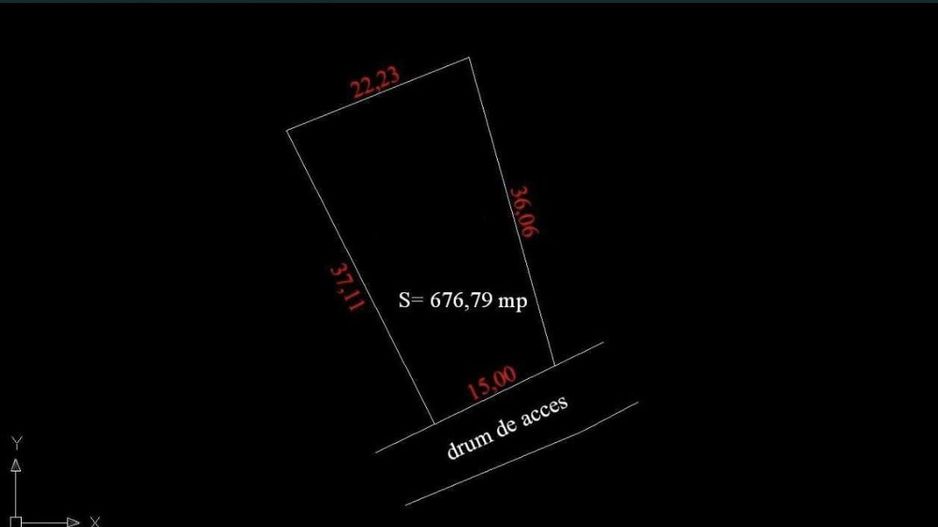 Teren intravilan,676 mp, zona strazii Dara - Poză 1