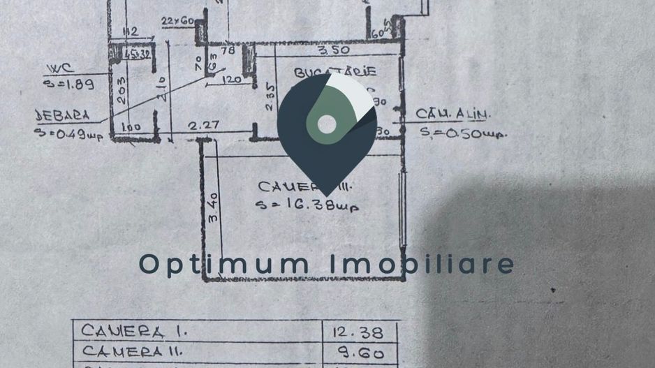 Apartament cu 3 camere, 2 bai in Manastur, zona Ion Mester ! - Schiță 6
