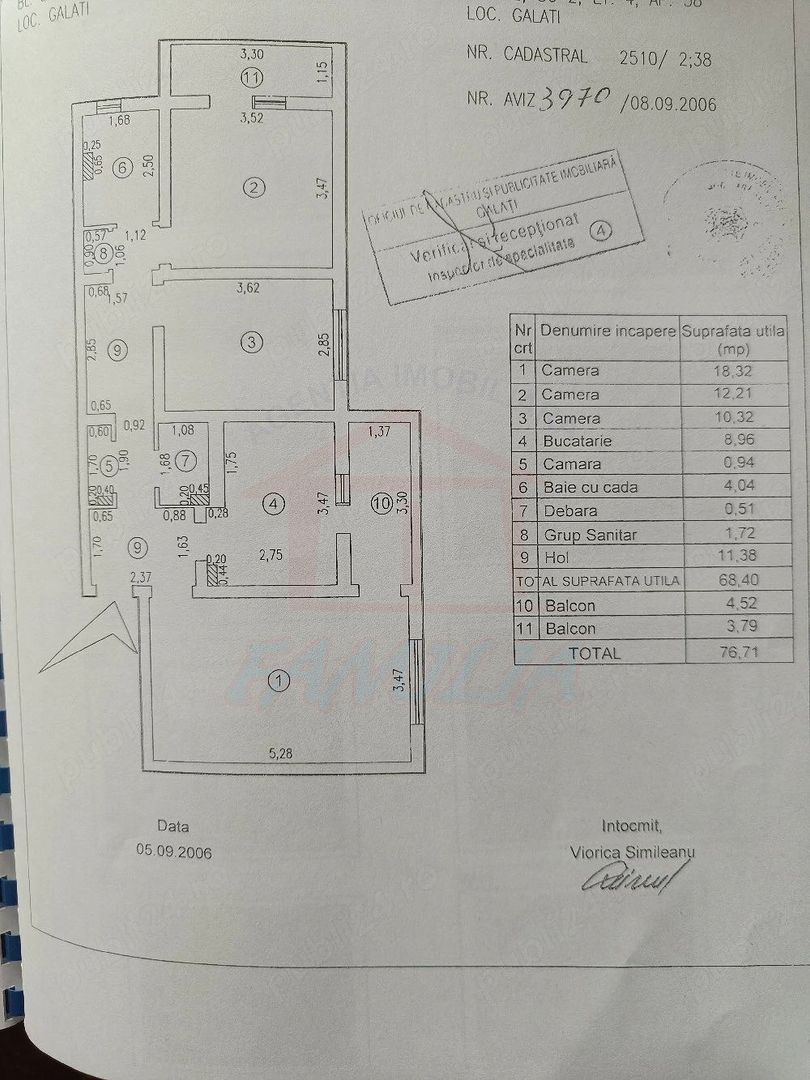 Apartament cu 3 camere | Micro 39C | 75,000 € - Poză 9