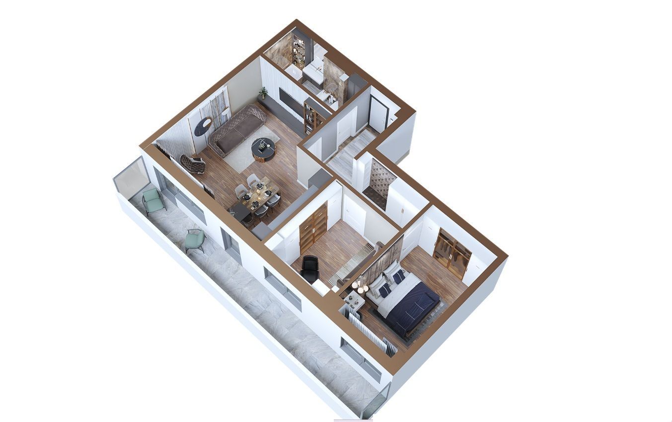 Apartament NOU 3 camere 89 mp Copou 145000 euro tva inclus - Poză 9
