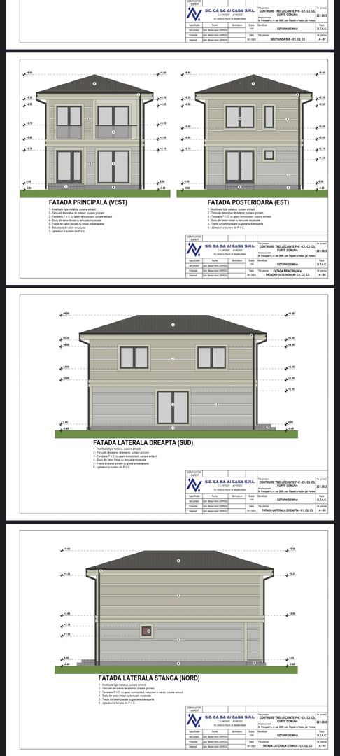 Teren 1000 mp cu Autorizatie valabila de Construire pentru 3 Case P+1 - Poză 3
