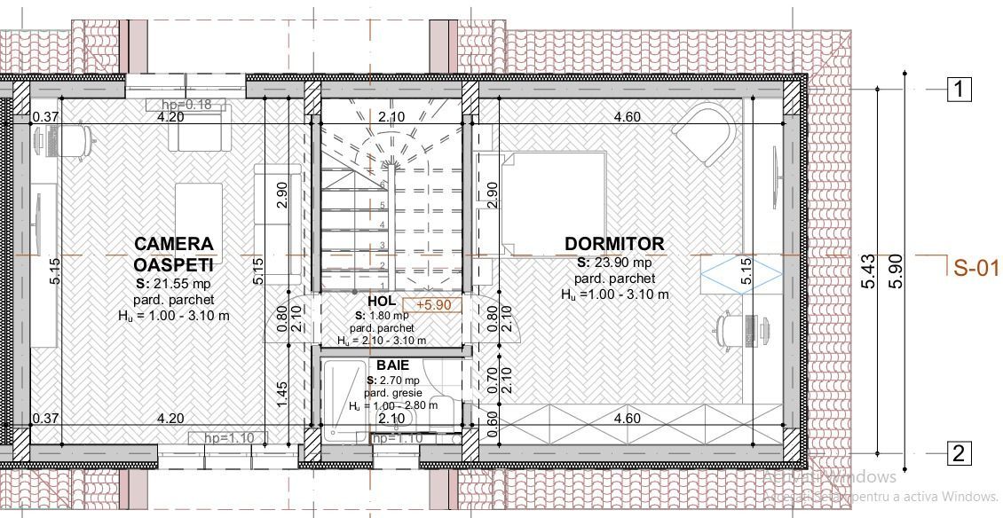 vila indiv gata 5cam/calcan-perete dublu/centru Popesti Leordeni - Poză 9