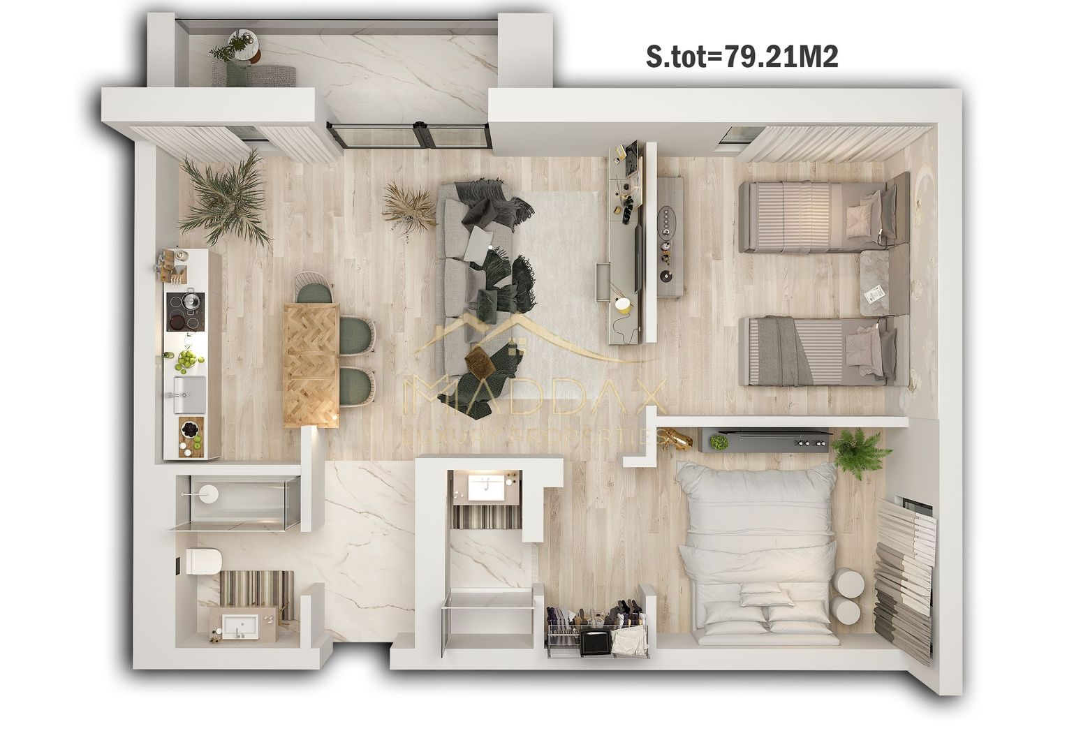 Apartament 3 camere***NOU***ultrafinisat// Pipera**Rond OMV - Poză 17