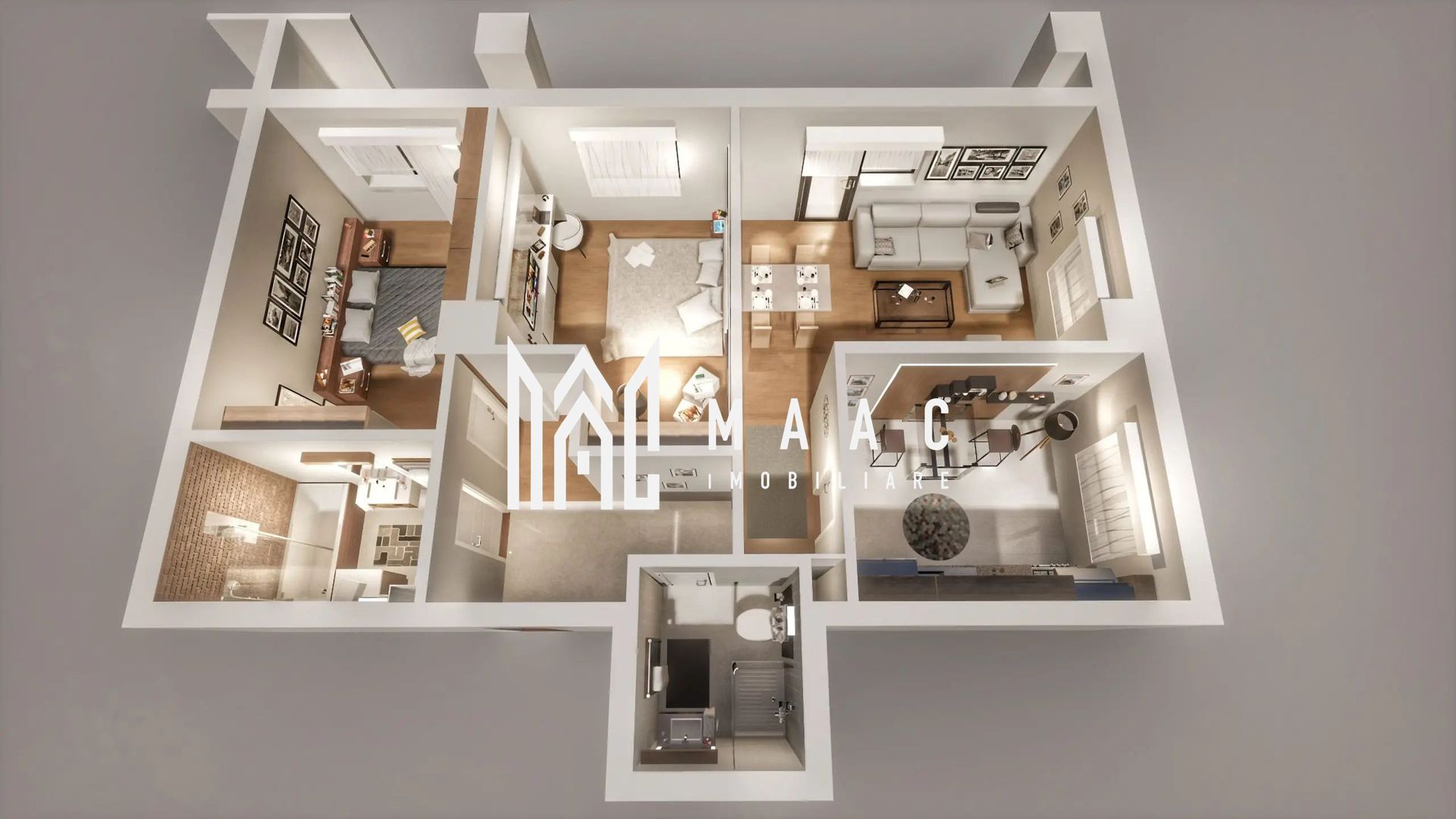 Apartament 3 Camere la Cheie I LUX I 0% Comision I 70.15 mpu - Poză 18