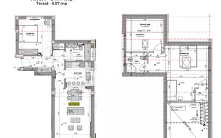 Penthouse 3 camere, intabulat, mobilat si utilat (NCL-33D-Mi-ap.12) - Poză 13