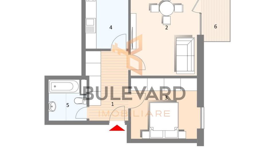 Apartament cu 2 camere/52,85 mp/zona accesibila! - Poză 5