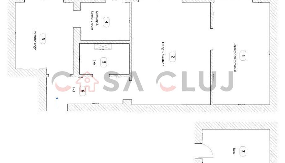 3 camere La Cheie Manastur!! - Poză 9