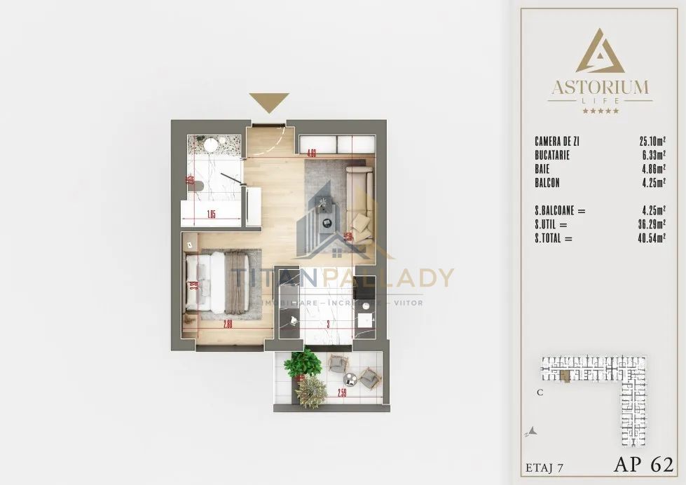 Garsonieră Premium ,Design Modern ,Gata de Mutare ,Astorium Pallady - Poză 4