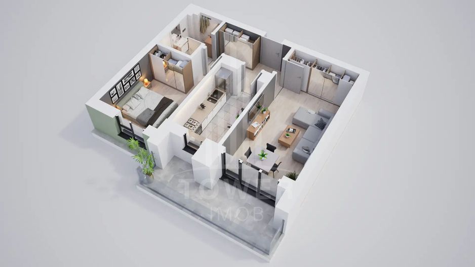 Apartament  de vanzare 2 camere ansamblu rezidential nou - Poză 2