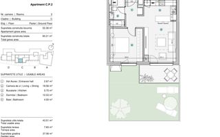 VANZARE APARTAMENT 2 CAMERE | STRAULESTI | 64MP | CURTE | COMPLEX NOU - Poză 16