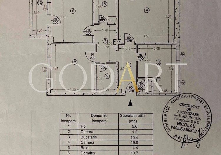 Apartament cu 3 camere | Două balcoane | Renovat - Schiță 16