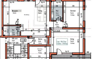 Apartament spatios cu balcon si terasa, complet mobilat, Europa! - Schiță 26
