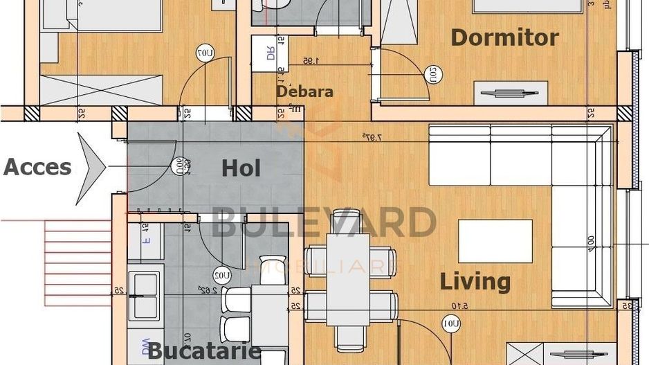 Comision 0! Apartament 3 camere decomandate, la cheie, in imobil tip vila! - Schiță 18