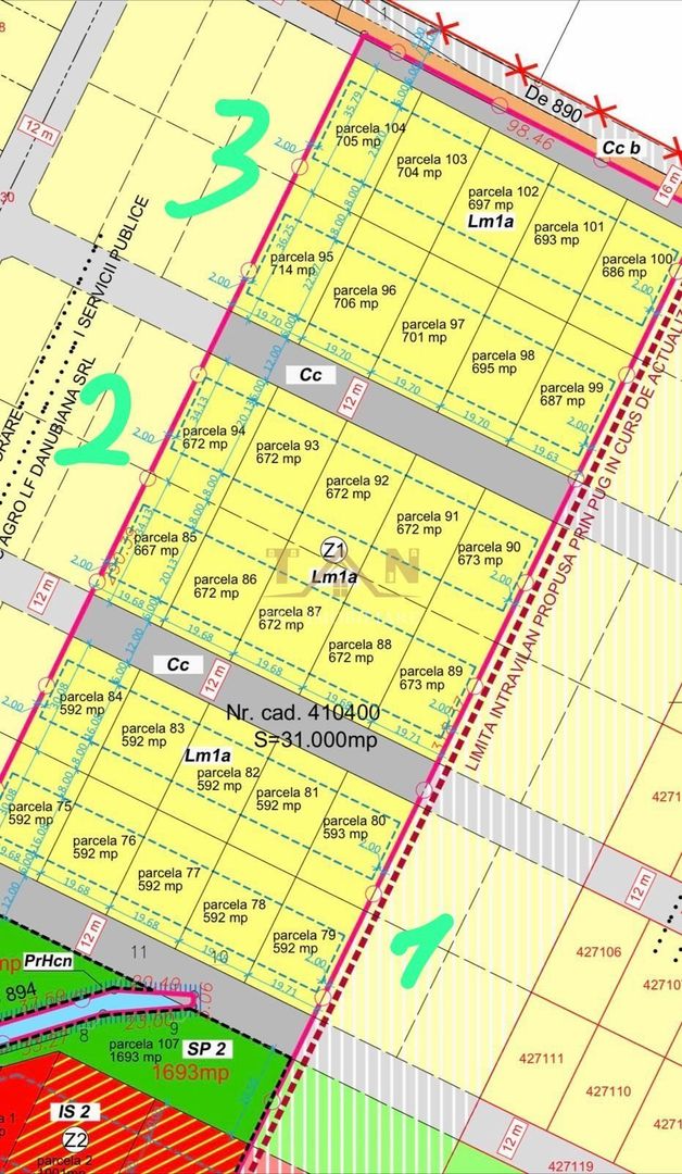 Parcele De Teren cu Asfalt și Utilități Comision Zero - Poză 1