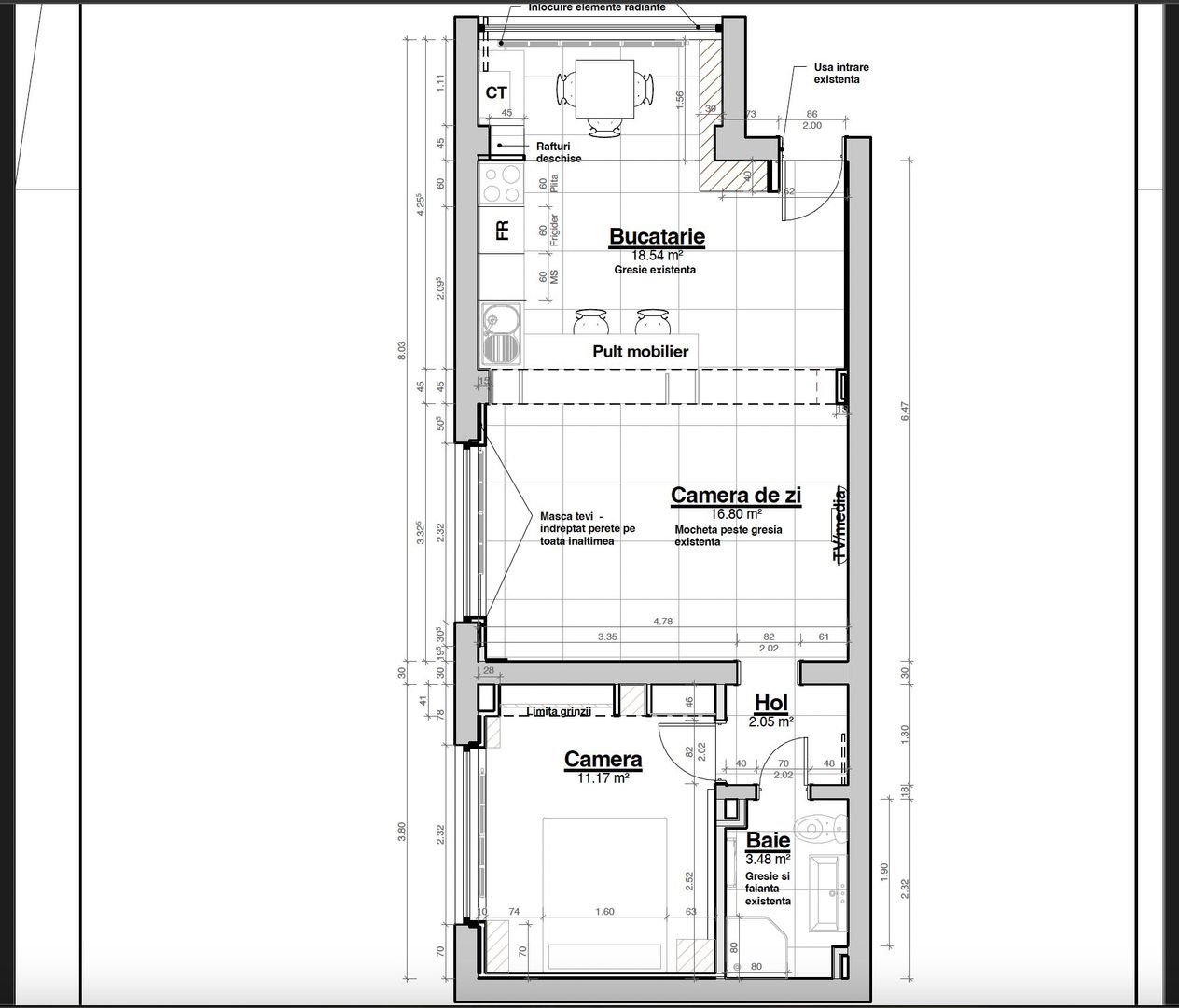 Apartment ultracentral cu 2 camere - Poză 2