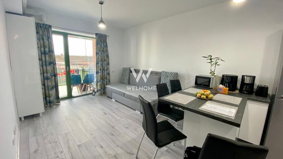 Apartament modern 2 camere, mobilat complet, balcon si parcare - Poză 5