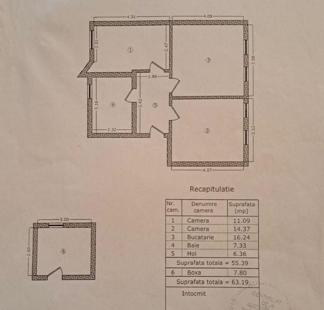 Apartament cu doua camere decomandat, piata Domenii - Poză 10