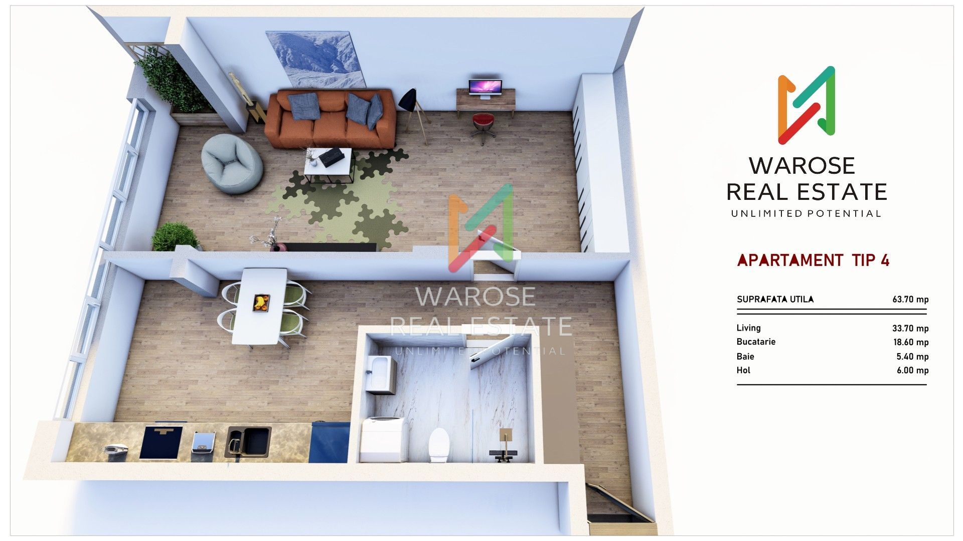 0% Comision | Ap 2 camere | 3 Structuri | De la 58 mp - Poză 4