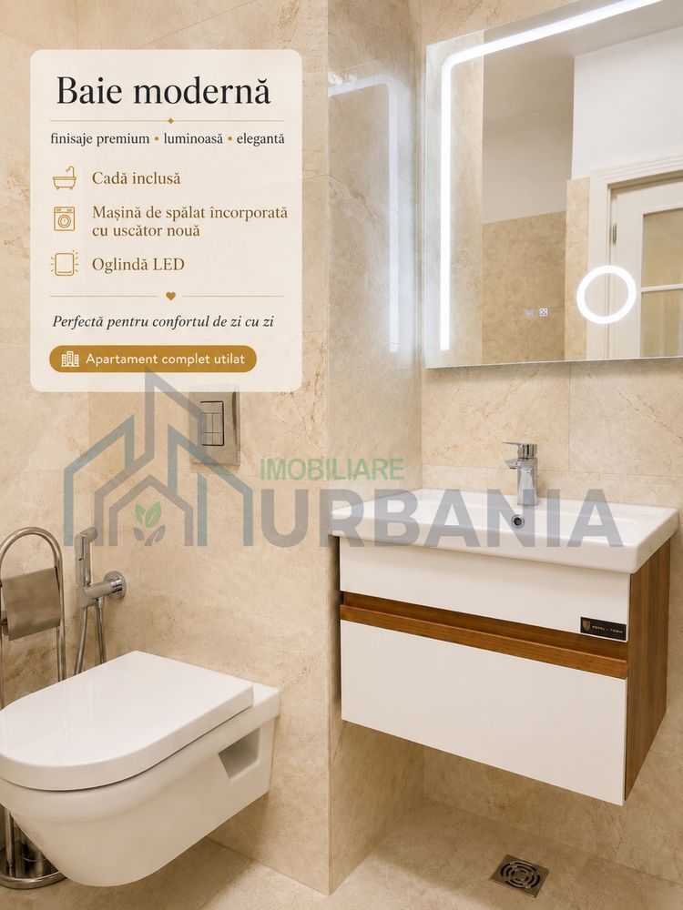 Apartament 1 cameră, 47 mp – Royal Town, Iași | Bloc nou 2026 | Disponibil pentru închiriere - Poză 5