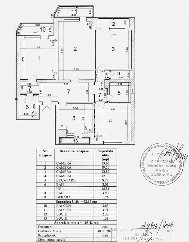 Apartament 4 camere I etaj 2/4 I decomandat I 4 balcoane+2 bai I Baneasa - Poză 12