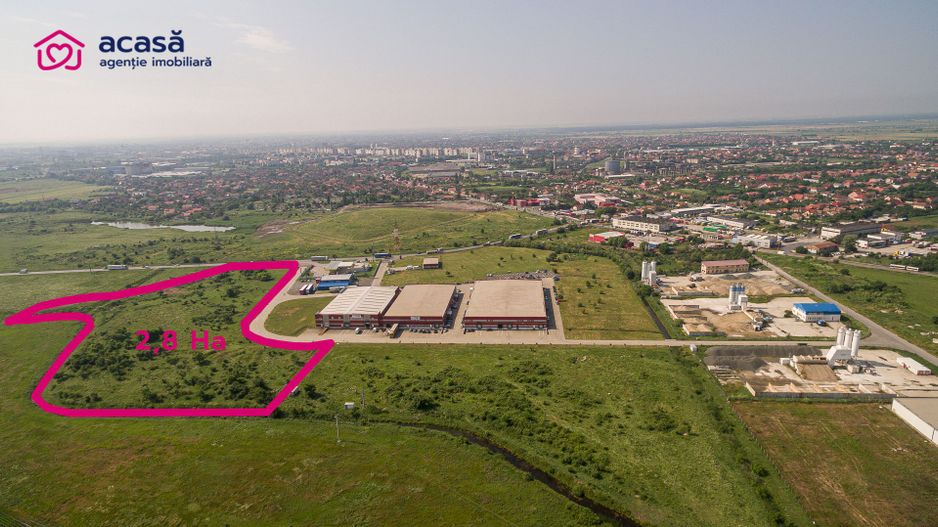 Teren industrial 28812 mp în Parcul Industrial UTA2 Arad - Poză 1