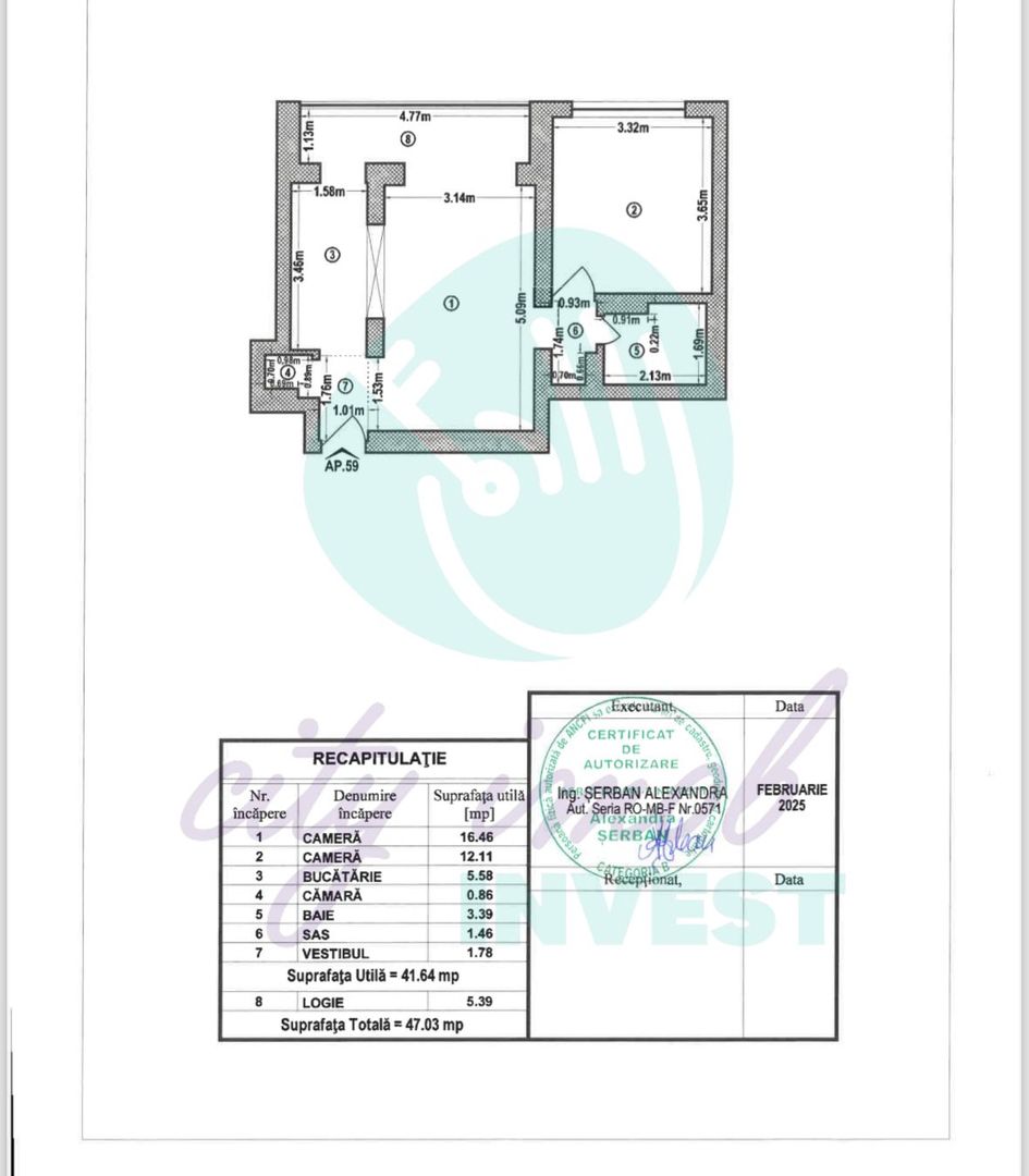 2 camere luminoase aproape de metrou Crangasi - Poză 6