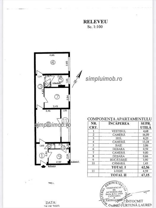 3 camere Bd Alexandru Obregia - Aliorului renovat Sector 4 - Schiță 8