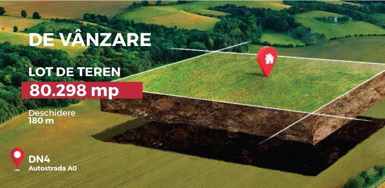 Teren 8 hectare cu deschidere ampla, Popesti-Leordeni, acces rapid A0 - Poză 6