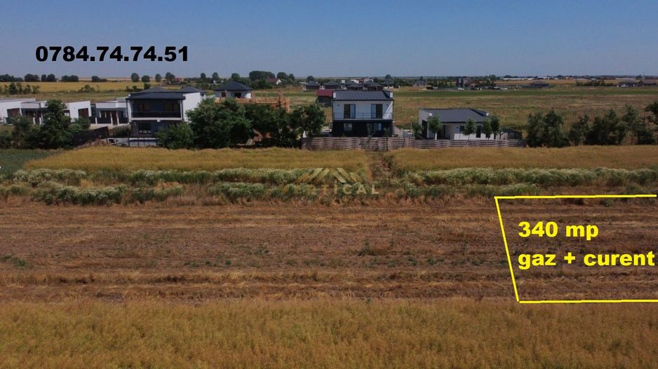 Teren cu gaz si curent - comuna Berceni - Poză 1