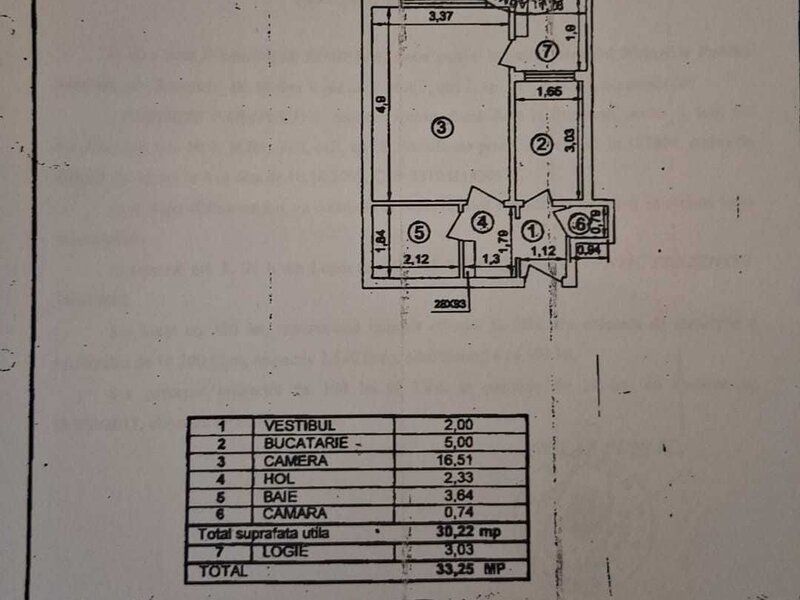 Garsoniera bloc mixt 1983, Favorit, Drumul Taberei - Schiță 3