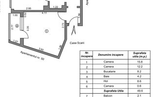 Vanzare Apartament cu 2 camere, zona Micro 13B, etaj 2, pret 63.000 E - Poză 9