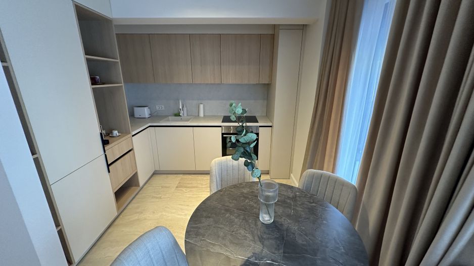 Apartment deosebit cu curte proprie se vinde complet mobilat - Poză 8