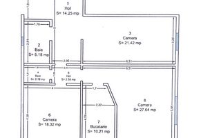 Apartament deosebit cu 3 camere în zona P-ta Victoriei - Poză 19