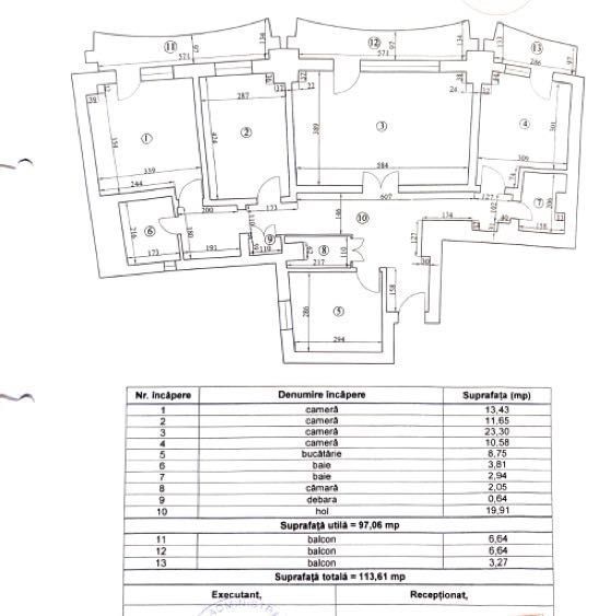Apartament 4 camere centrala proprie necesita renovare Lujerului - Poză 1