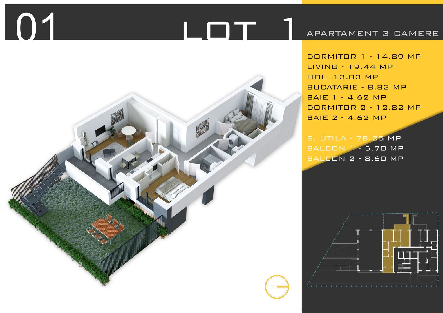 3 camere cu gradina Titan Pallady  Metrou Nicolae Teclu - Schiță 6