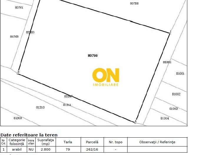 Teren 2800 mp, Galtiu, comuna Santimbru - Poză 3