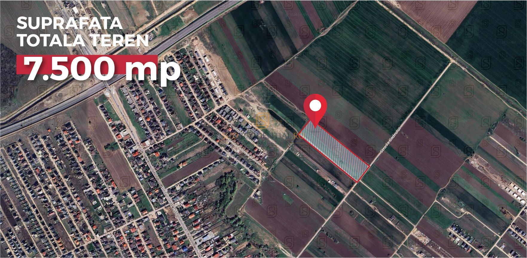Teren intravilan de vanzare, 500 mp si deschidere ampla, Com Berceni - Poză 1
