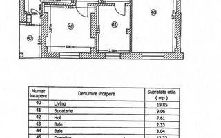 3 Camere Toscana Residence Otopeni | Mobilat | Parcare | Etaj 1 - Schiță 28