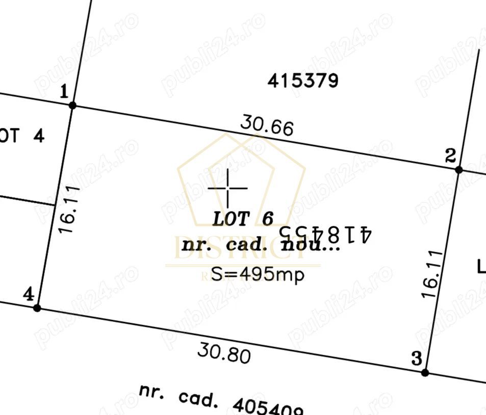 Teren 825mp  cu autorizatie de duplex sau casa individuala | Giroc - Poză 4