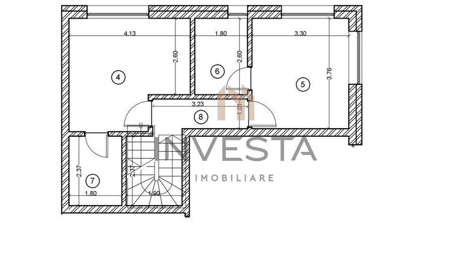 Penthouse pe 2 nivele cu terasa de 20 mp, parcare, bloc nou, Buna Ziua - Schiță 11