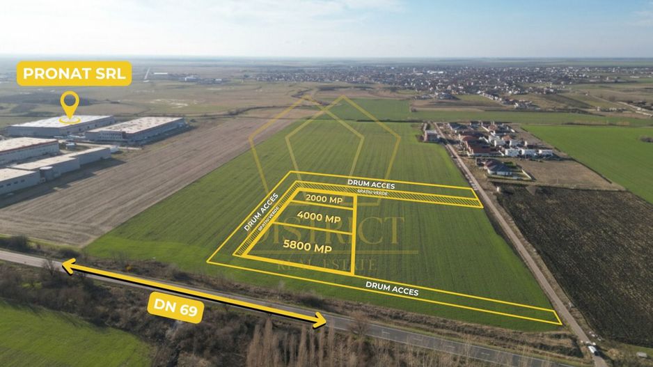 COM 0% Parcele de teren intravilan industrial cu utilitati | Sanandrei - Poză 2