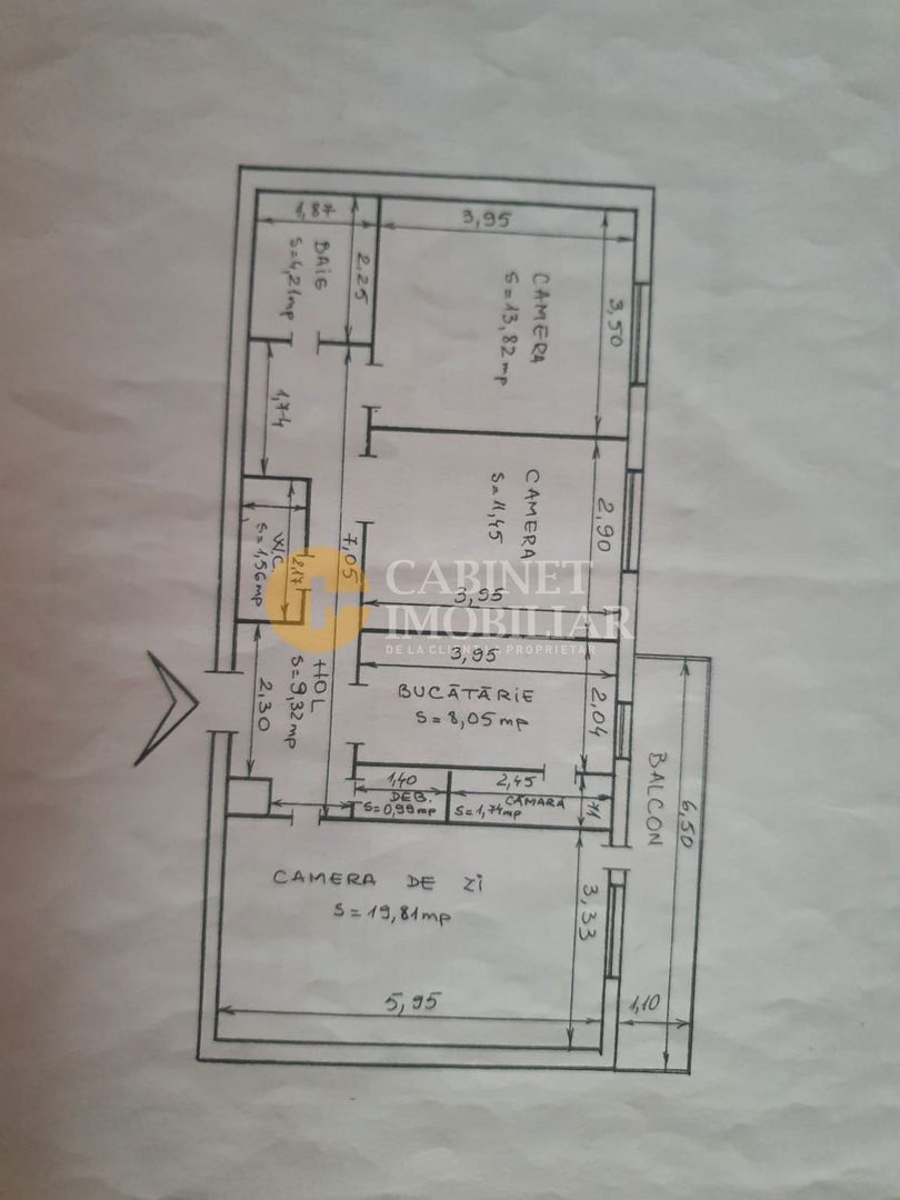 Gara-Strapungerii Silvestru Apartament 3 camere decomandat-intermediar - Poză 8