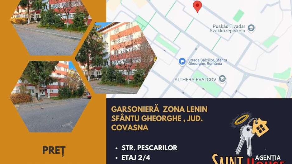 Garsonieră 16,5 M² zona Lenin etaj 2/4 - Poză 1