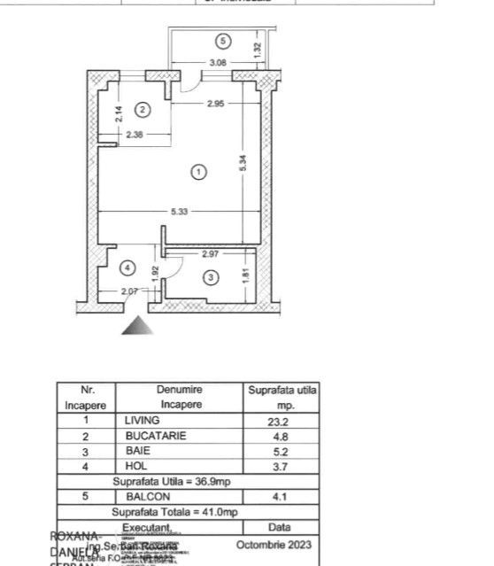 Studio cu vedere superba Pipera | Rond OMV | Residence5 - Poză 9