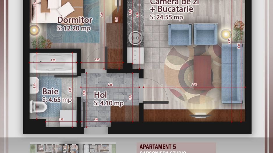 Apartament 2 camere  Titan Pallady Metrou Nicolae Teclu - Schiță 13