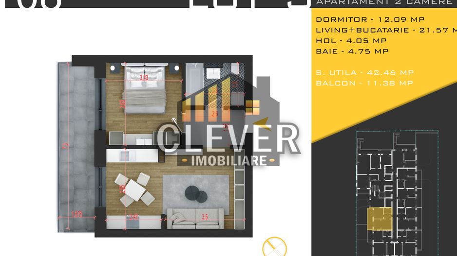 Ideal Investitie Apartament 2 camere Th. Pallady-Sector 3 - Poză 1