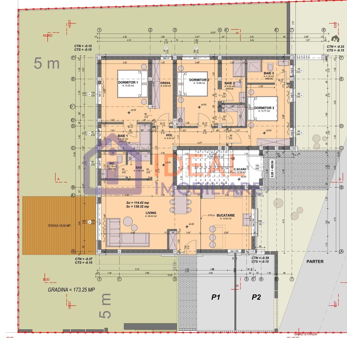 Apartament cu 4 camere si gradina 173 mpu, Cartierul Arhitectilor - Schiță 11