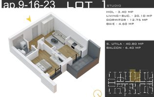 Studio 2 camere, Promo Parcare și Finisaje la Alegere, Pallady
